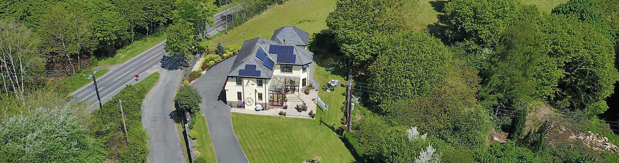 Penaber Bed & Breakfast from the Air